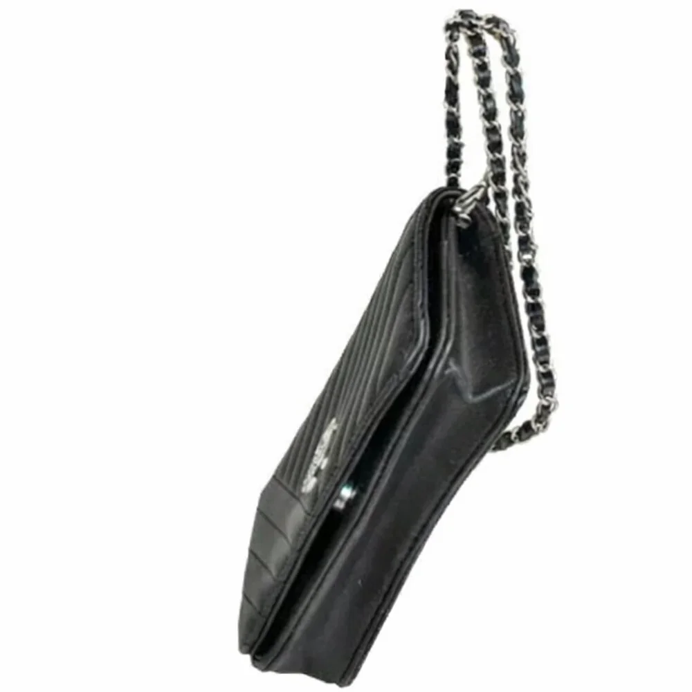 Badgley Mischka Black Studio Quilted Styling Crossbody Bag